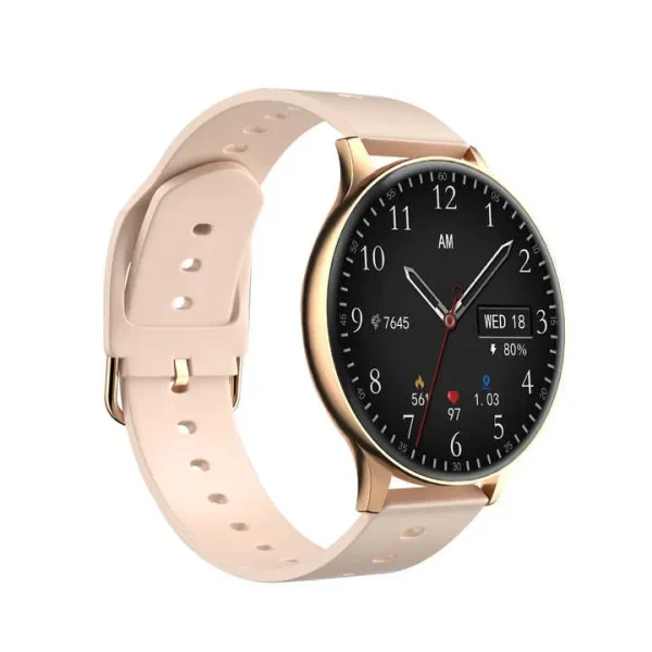 Latest Temperature Bluetooth calling Smartwatch MX15 Golden - Image 3