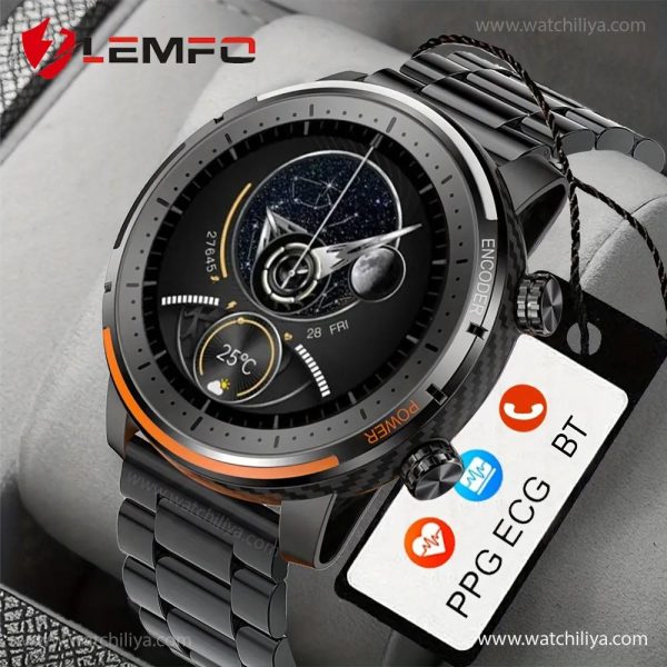 LEMFO LEM QW66 Sports Carbon Fiber Smartwatch Steel