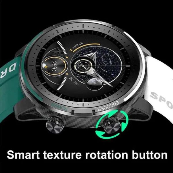 LEMFO LEM QW66 Sports Carbon Fiber Smartwatch - Green - Image 2