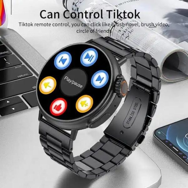 Ultra AMOLED Always on display, Bluetooth, ECG/PPG/NFC Smartwatch BW06 - Image 2