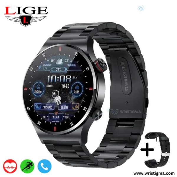 LIGE BW0382 ECG PPG NFC Bluetooth Call Men AMOLED Multifunctional Screen Sport Smartwatch 2023 ( BW0382 )