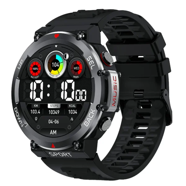 Black LEMFO LEM33 Robust Smart Watch